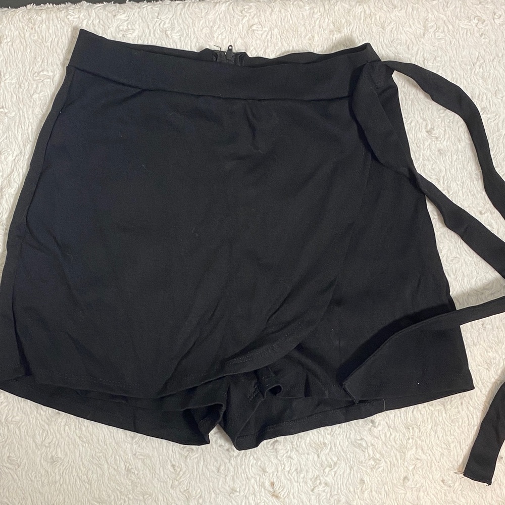 Black Women's Wrap Skort
